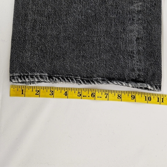 AGOLDE Minka Wide Leg Cargo Jeans in Distressed Black Size 28 - Picture 15 of 16